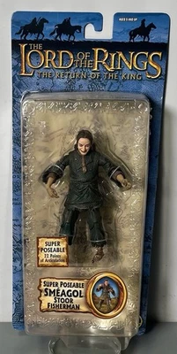 Lord Of The Rings Gollum “Sméagol” Return of The King Super Poseable Toy Biz~NEW - Image 1 of 4
