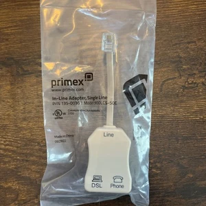 Menge (2) - Primex Single Inline Adapter Telefon DSL Modell 900LCS-50E NEU - Bild 1 von 3