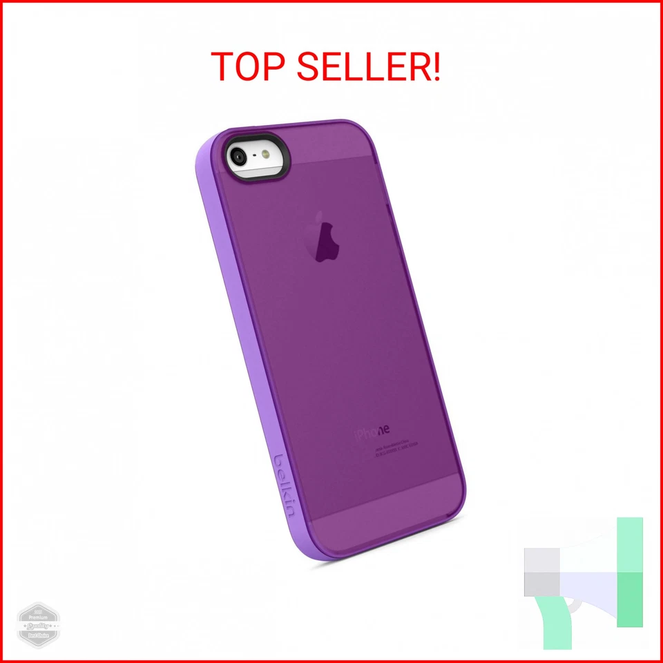 Belkin Grip Candy Sheer Case for iPhone 5 and 5S (Purple and Violet) - Image 1 of 2
