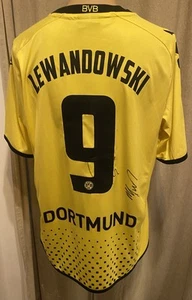 Borussia Dortmund Kappa DFB-Pokal Trikot 11/12 "EVONIK" + Nr.9 Lewandowski Gr.L - Bild 1 von 17