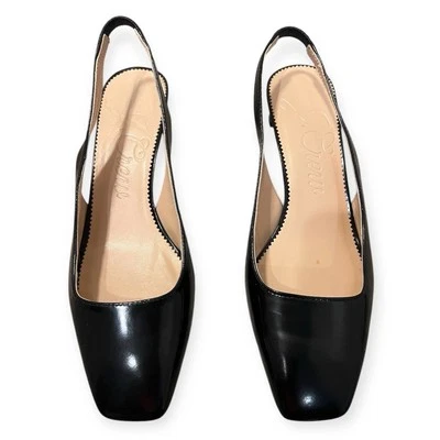 Tacones con cordones J.Crew Layla en cuero negro - talla 6 Foto 1 de 4