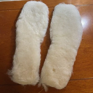 UGG Damen Größe US 9 EU 40 Lammfell Einlegesohlen Natur Österreichische Wolle Neu - Bild 1 von 6