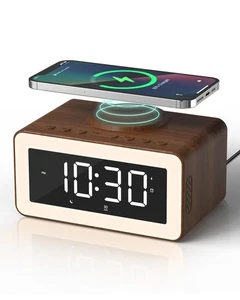 Digitale Wecker für Schlafzimmer, Bluetooth Lautsprecher, Wecker mit Kabele... - Bild 1 von 9