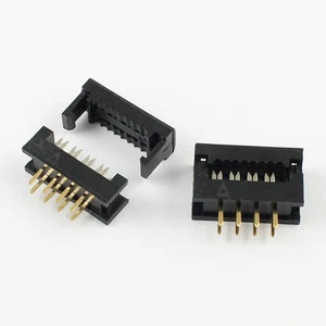 5Pcs 2.54mm Pitch 2x4 Pin 8 Pin Male Header FD IDC Cable Transition Connector - Picture 1 of 6