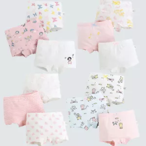 3-PACK Little Girls' Panties Daily Boyshort Briefs Kids Combed Cotton Underwear - Picture 1 of 30
