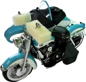 Rare Undisplayed Franklin Mint Harley Davidson 1958 Duo Glide & Sidecar B11E799 - Picture 1 of 13