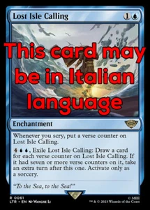 MTG LOST ISLE CALLING EXC - RICHIAMO DELL'ISOLA PERDUTA 61 - LTR - MAGIC - Picture 1 of 1
