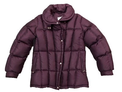 Chaqueta acolchada Bogner plumón de ganso esquí nieve púrpura violeta ciruela talla 10-mujer’s M Foto 1 de 4