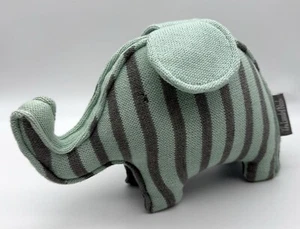 The Land of Nod Striped Elephant Knit Plush Toy - Picture 1 of 5
