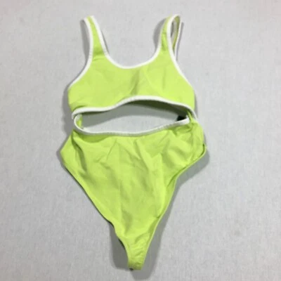 Traje de baño Monokinki Out From Under para mujer talla pequeña verde neón A8 Foto 1 de 4