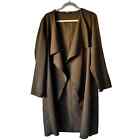 Shein Olive Green Long Cardigan Jacket Women?S Plus Sz 1Xl Pre-Owned Good Cond.