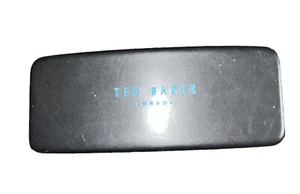 Ted Baker London eye glasses case spectacle storage hard black clamshell - Picture 1 of 5