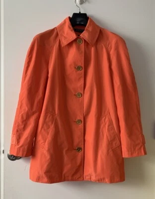 LAUREN RALPH LAUREN ORANGE TRENCH RAIN COAT SIZE PS - Image 1 of 4