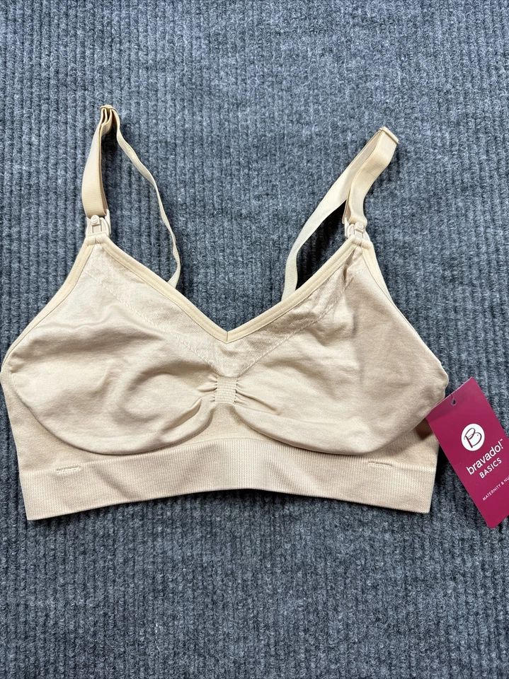 Small - bravado Basics Women's Seamless Nursing Bra - Beige