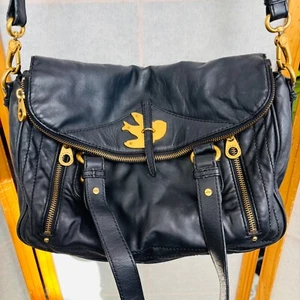 Bolso de mano de cuero negro Marc By Marc Jacobs Petal To The Metal Voyage - Imagen 1 de 19