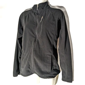 Black Diamond Medium Black Full Zip Fleece Soft Shell Double Diamond Tech Jacket - Picture 1 of 10