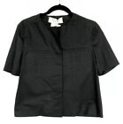 Marni Women Jacket Size 38 Nwt Blublack Short Sleeve 100% Cotton Giacca