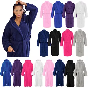 LUXURY EGYPTIAN COTTON BATH ROBE TOWELLING DRESSING GOWN SOFT TERRY TOWELING SPA - Picture 1 of 28