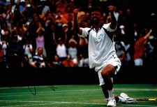 Goran Ivanisevic Signed 12X8 PHOTO Genuine Signature Tennis Legend AFTAL COA (A)