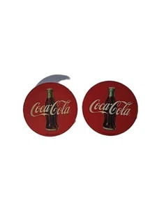 Coca-Cola Coaster Lot Of 2 4x4" - Picture 1 of 2