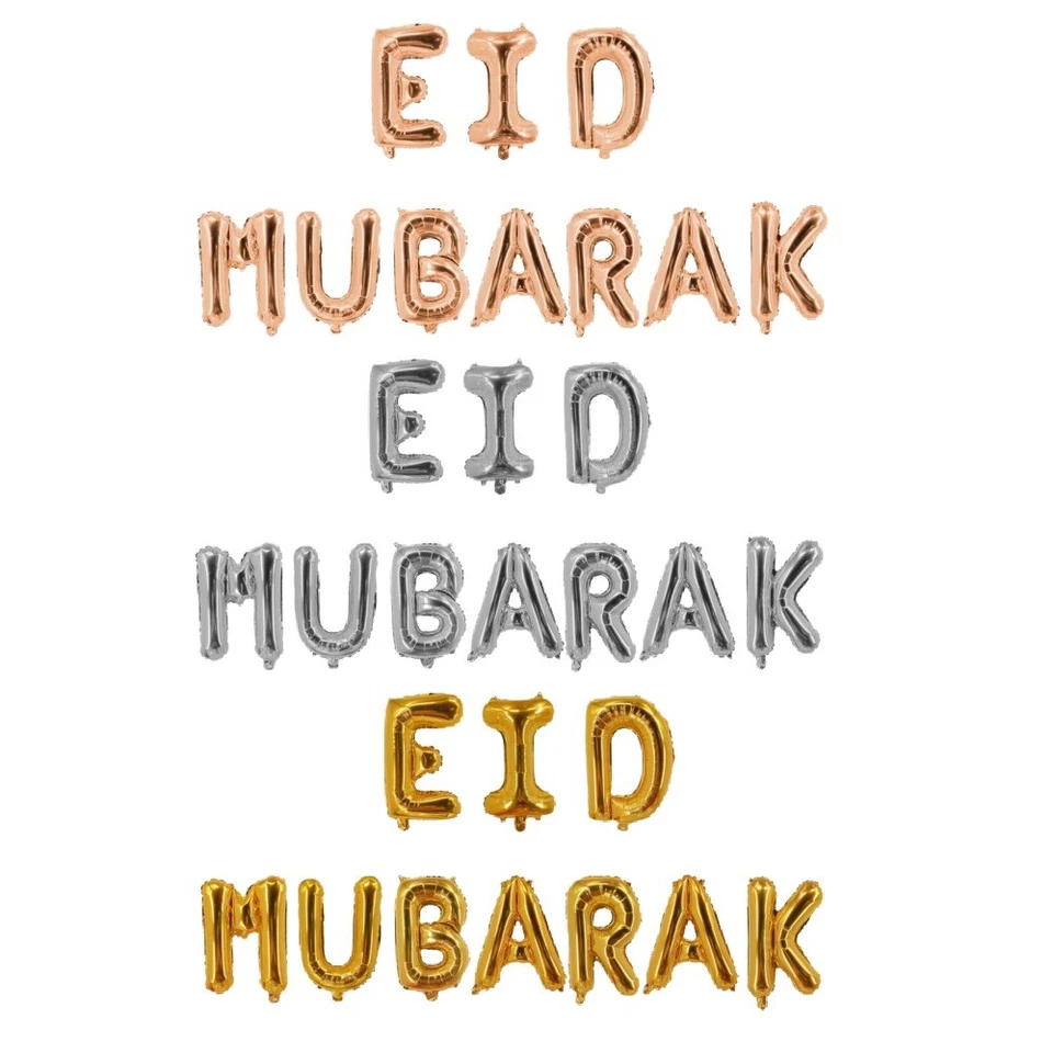Eid Mubarak Banner Ramadan Hanging Bunting Garlands Islamic Party Decorations — 第 1/1 张图片