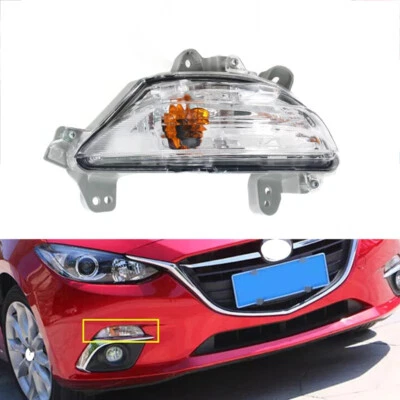 Lámpara de luz de señal de giro lateral derecho parachoques delantero 1 pieza para Mazda 3 Axela 2014-2016 Foto 1 de 4