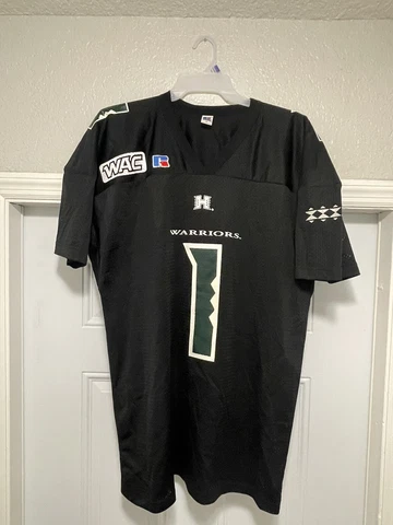 University Hawaii Rainbow Warriors Russell Athletic Football Jersey XL Pro Cut Cover