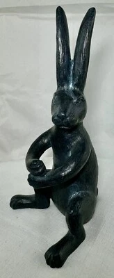 兔子放大镜支架铸铁复古桌面配件(C3A) — 第 1/4 张图片