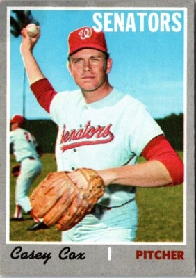 1970 Topps - #281 Casey Cox A678 - Image 1 of 2