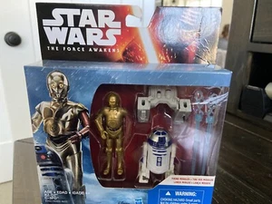 STAR WARS THE FORCE AWAKENS R2-D2 Y C-3PO - TOTALMENTE NUEVO PAQUETE DE 2 - Imagen 1 de 3