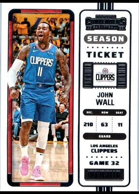 2022 Panini Contenders #71 John Wall Near mint or better - Image 1 of 2