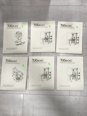 TEX Users Communications Group TUGboat booklets - lot of 6 Tug Boat 1999 2000 - Image 1 of 4