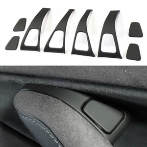 Para Tesla Modelo 3 2017-2021 Negro Mate Cerradura Interruptor Marco Cubierta Borde 8 Piezas - Imagen 1 de 5