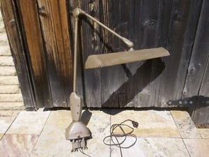 Vintage Magic Arm Industrial Floating Fluorescent Desk Lamp w/Clamp - Works - Picture 1 of 8