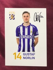 Autograph GUSTAF NORLIN-IFK Göteborg-Sweden-Skövde/Varbergs IF-signed-AK