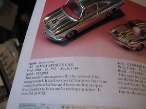 CORGI 315  SIMCA 1000-COMPETITION ORIGINAL BOXED EXCELLENT CAR. - Picture 1 of 11