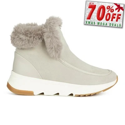 Bottes Pour Femmes Geox Falena Designer Urbaines Mode Waterproof Grises - Photo 1/4