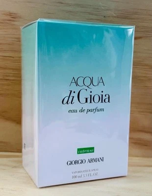 AQUA di Gioia INTENSE EDP Spray 3,3 Oz/100 ml Novo Em Caixa Selada - Imagem 1 de 3