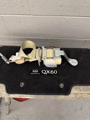 Cinturón de seguridad trasero derecho pasajero Infiniti QX60 16-20 beige OEM Foto 1 de 3