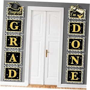 , Congrats Grad Door Banner - 59 Inch, No DIY | I'm Done Graduation Door - Picture 1 of 7