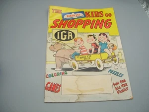 Vintage 1958 Birds Eye The Kids Go Shopping IGA Promo Werbung Comic selten - Bild 1 von 10