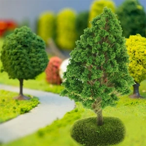 2Pcs Tree Model Ornament Mini Model Pine Trees Green DIY Decorations Model Trees - Picture 1 of 11