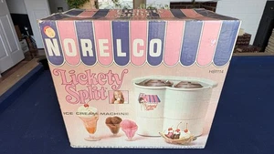 Vintage seltene Norelco Lickety Split Eismaschine mit Box und Manuel getestet - Bild 1 von 8