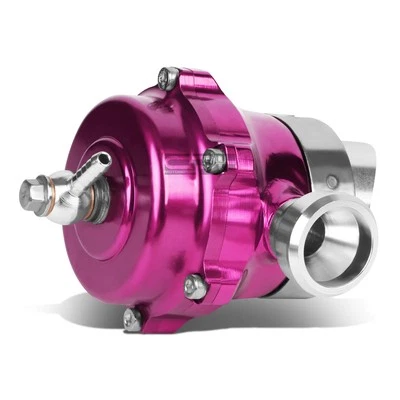 VÁLVULA DE SOPLADO TURBO DE ALUMINIO DE ALTA PRESIÓN BOV TROMPETA 50 MM BANDA V PSI PÚRPURA Foto 1 de 4