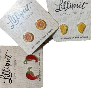 Lilliput Little things Set of 3 Stud Earrings Set - Picture 1 of 1