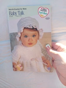 Red Heart Baby Talk book 0140 Knit & Crochet For Baby .red Heart Soft Baby - Picture 1 of 6