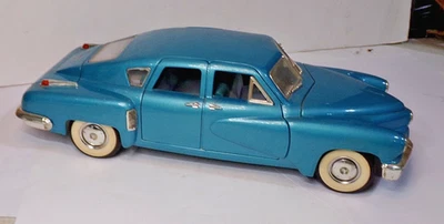 Vtg Franklin Mint 1948 TUCKER TORPEDO Sedan Waltz Blue 1/18 Diecast Car 92268 - Image 1 of 4