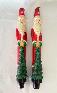 Vintage Weihnachtsmann Weihnachten 10" Spitzkerzen Alte Welt Santa 2 - Bild 1 von 10