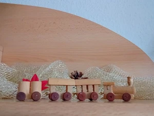 Erzgebirge Miniatur Holz Eisenbahn DDR Spielzeug Vintage - Bild 1 von 7