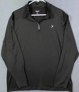 Old Navy Active Jacket Mens Size XL Tall Black 1/4 Zip Go Dry Track Sporty Light - Picture 1 of 7